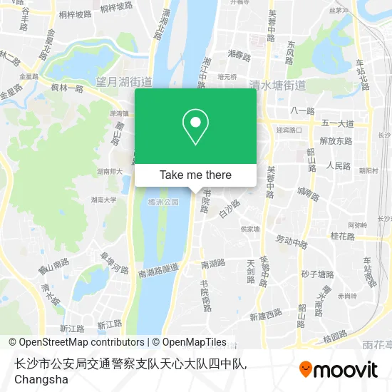 长沙市公安局交通警察支队天心大队四中队 map