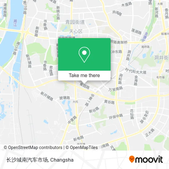 长沙城南汽车市场 map