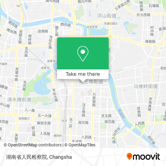 湖南省人民检察院 map