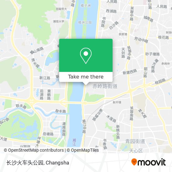 长沙火车头公园 map