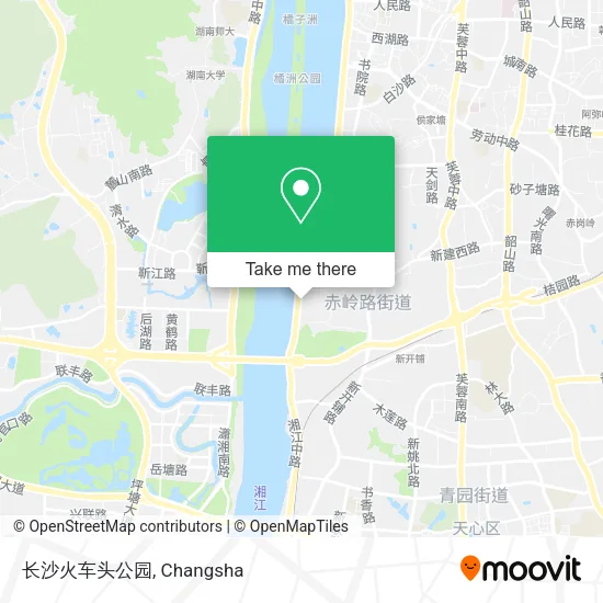 长沙火车头公园 map