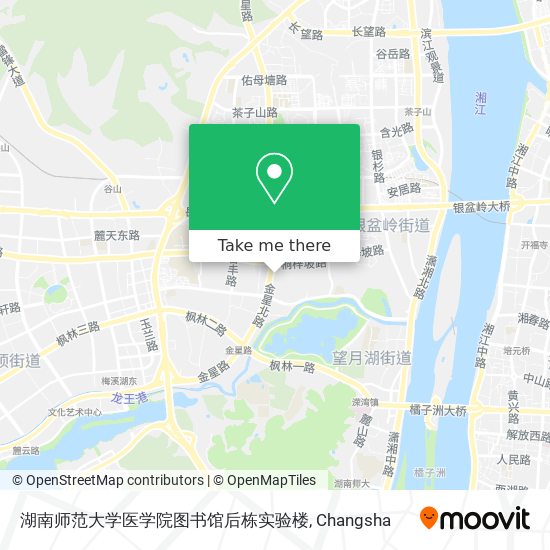 湖南师范大学医学院图书馆后栋实验楼 map