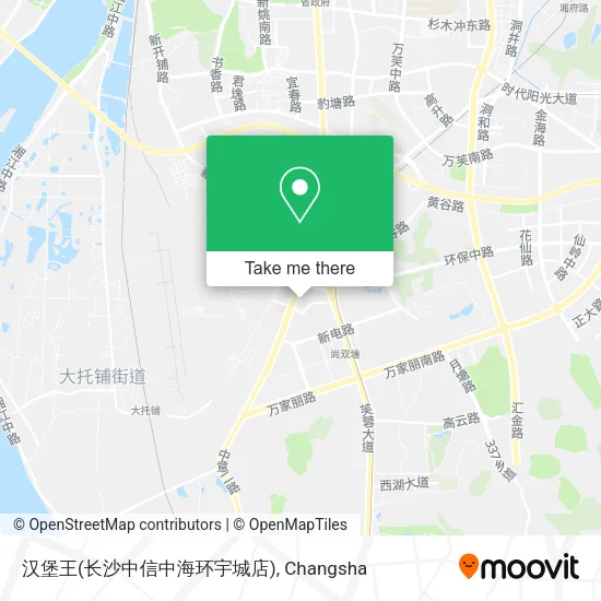 汉堡王(长沙中信中海环宇城店) map