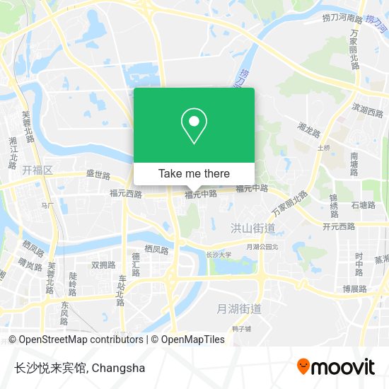 长沙悦来宾馆 map