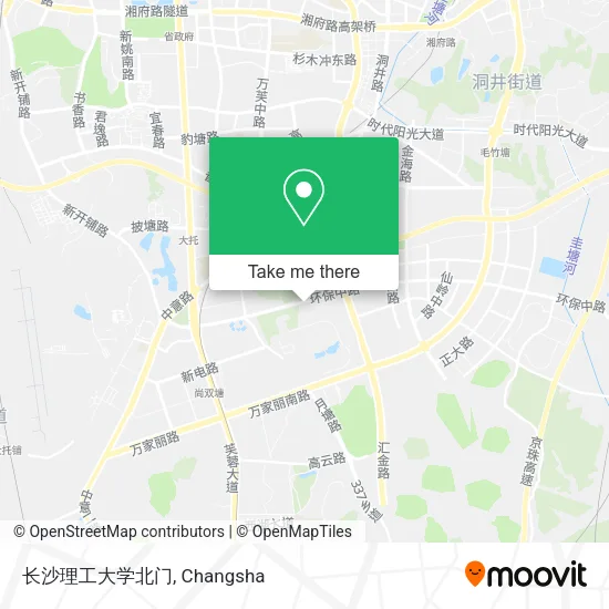 长沙理工大学北门 map