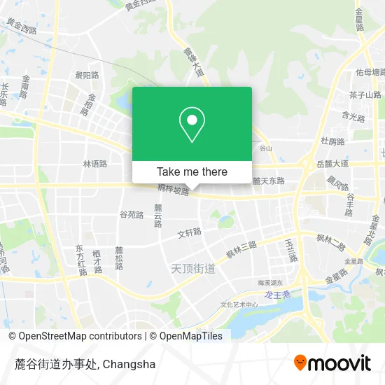 麓谷街道办事处 map