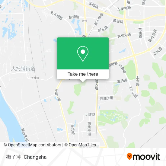 梅子冲 map