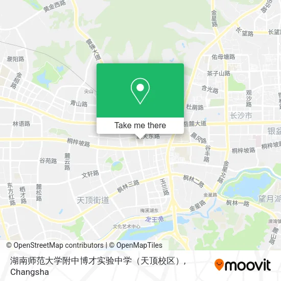 湖南师范大学附中博才实验中学（天顶校区） map
