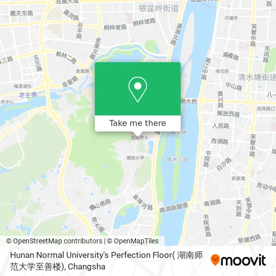 Hunan Normal University's Perfection Floor( 湖南师范大学至善楼) map