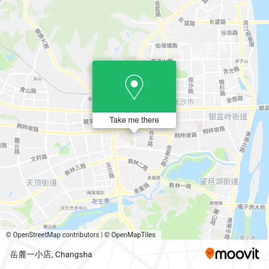 岳麓一小店 map