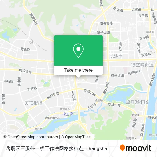 岳麓区三服务一线工作法网格接待点 map