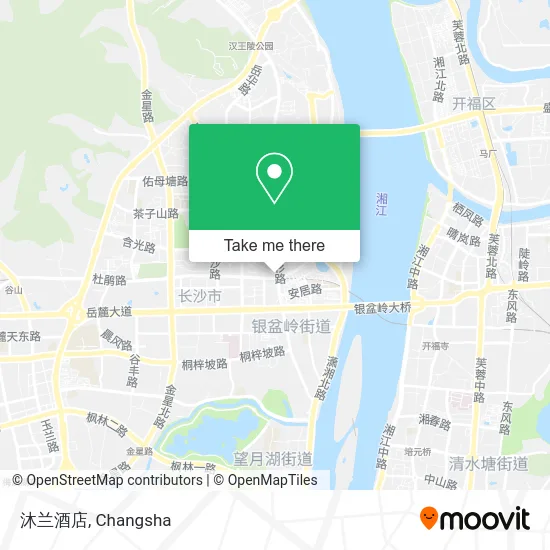 沐兰酒店 map