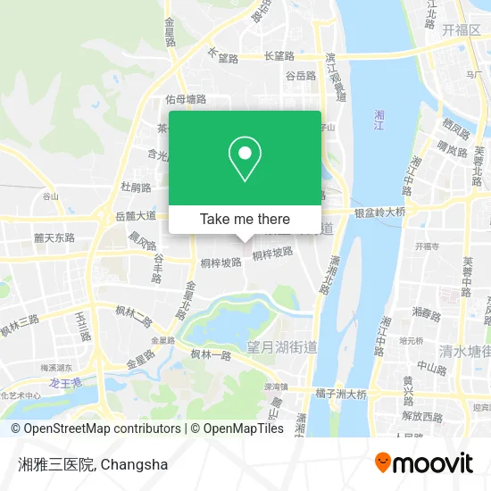 湘雅三医院 map
