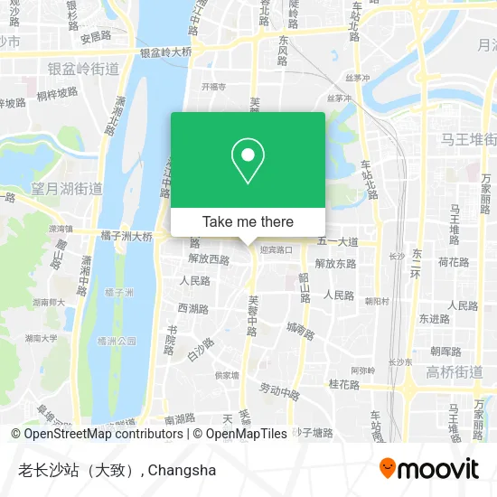 老长沙站（大致） map