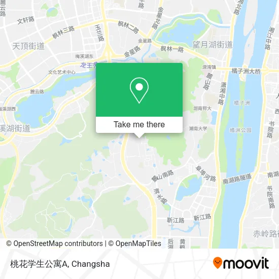 桃花学生公寓A map