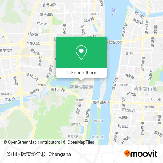 麓山国际实验学校 map