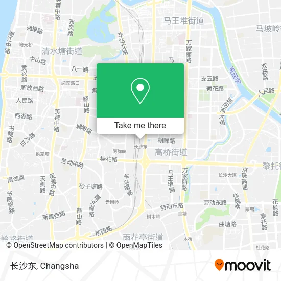 长沙东 map
