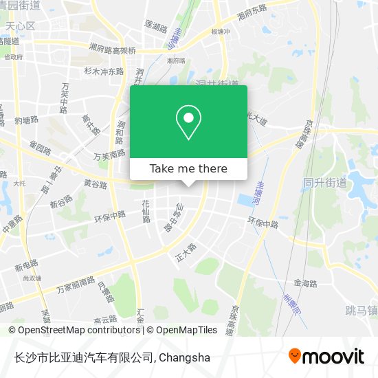 长沙市比亚迪汽车有限公司 map