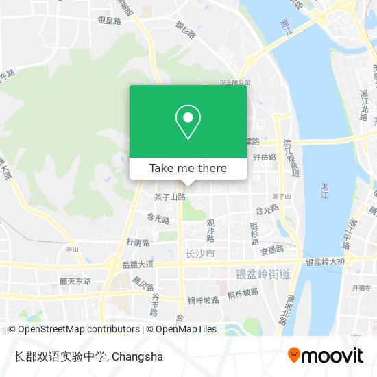 长郡双语实验中学 map