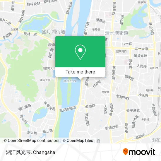 湘江风光带 map