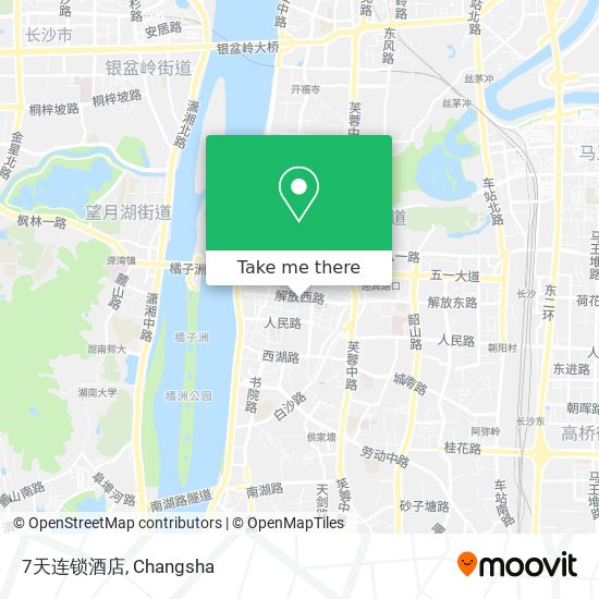 7天连锁酒店 map