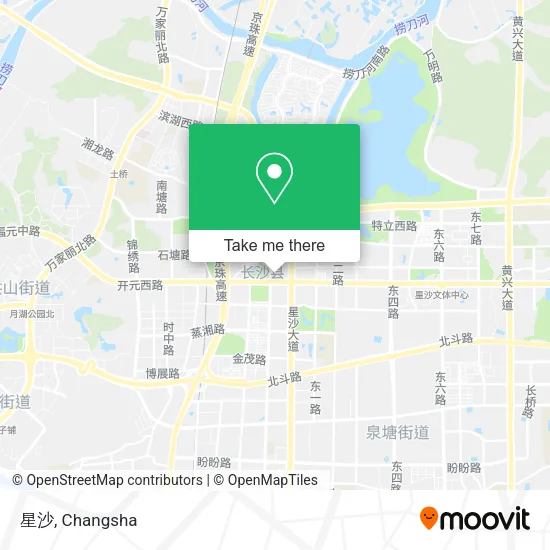 星沙 map