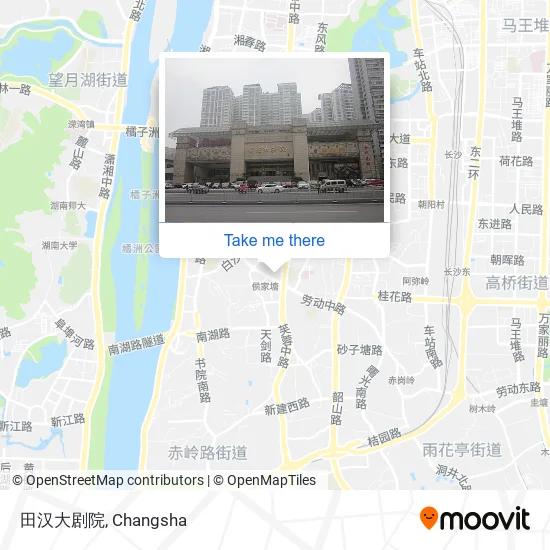 田汉大剧院 map