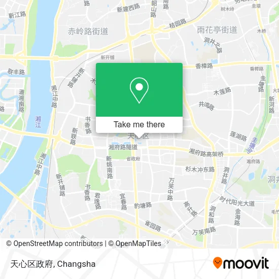 天心区政府 map