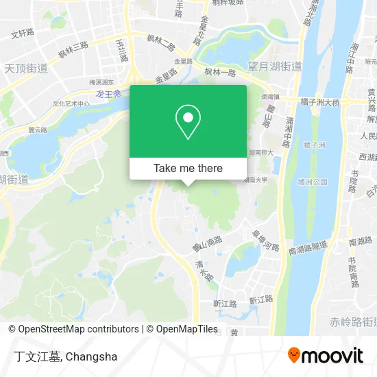 丁文江墓 map