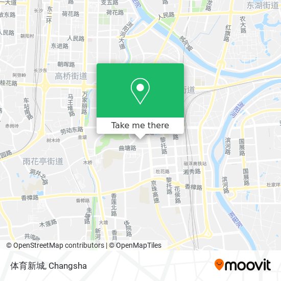 体育新城 map