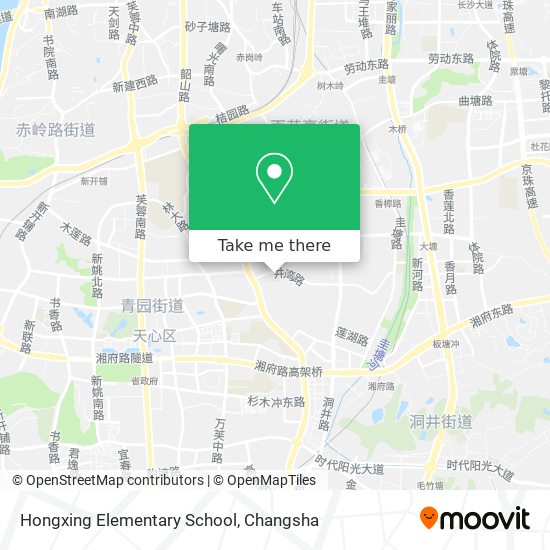 Hongxing Elementary School map