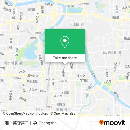 湘一芙蓉第二中学 map