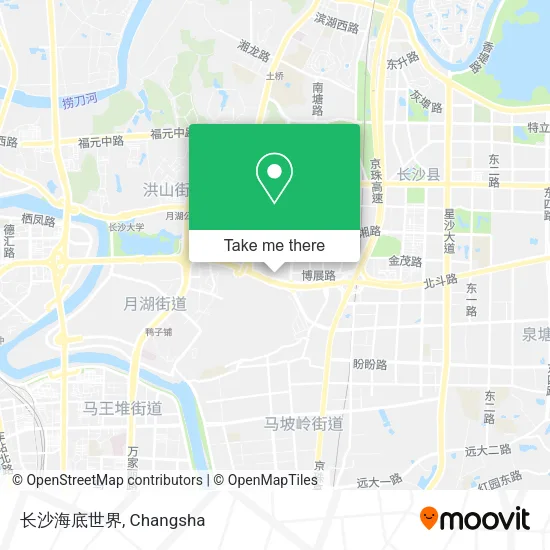 长沙海底世界 map