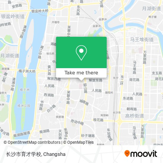 长沙市育才学校 map
