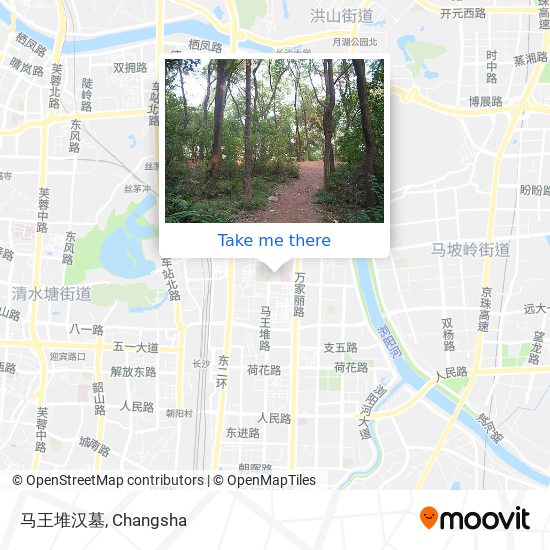 马王堆汉墓 map