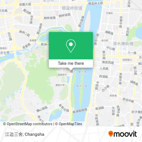 江边三舍 map