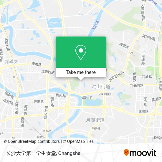 长沙大学第一学生食堂 map