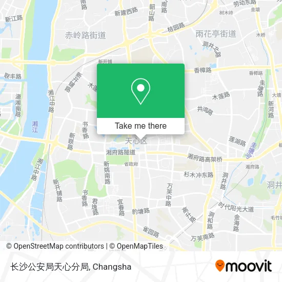 长沙公安局天心分局 map
