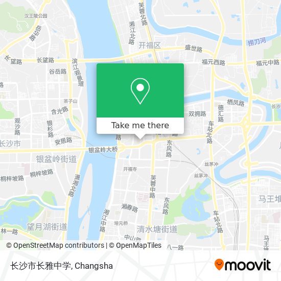 长沙市长雅中学 map