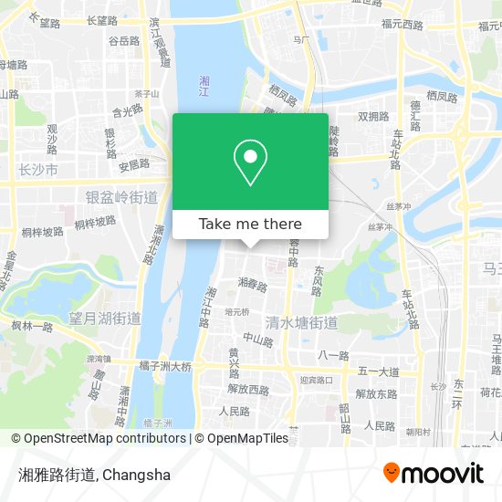 湘雅路街道 map