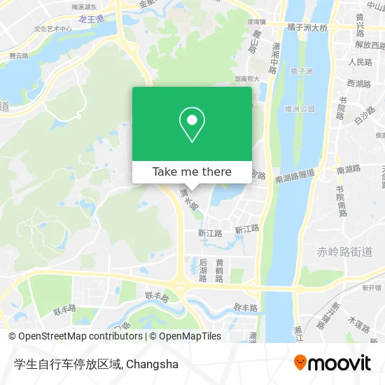 学生自行车停放区域 map