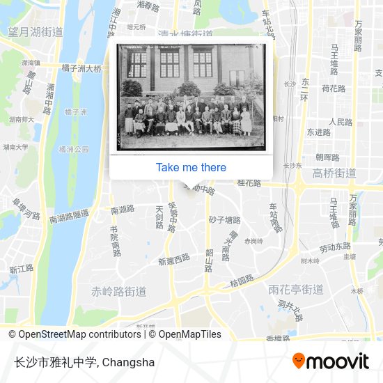 长沙市雅礼中学 map