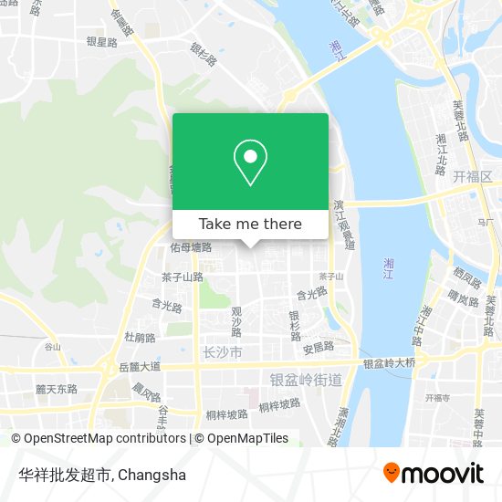 华祥批发超市 map