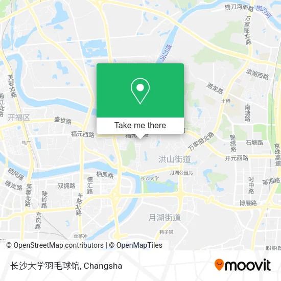 长沙大学羽毛球馆 map