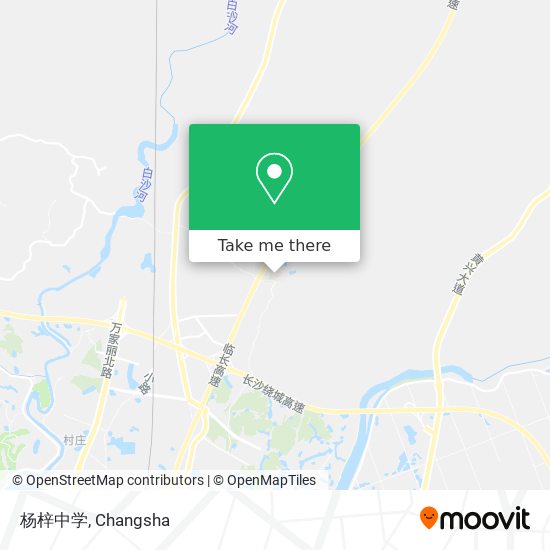 杨梓中学 map