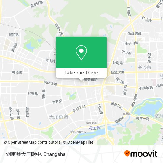 湖南师大二附中 map