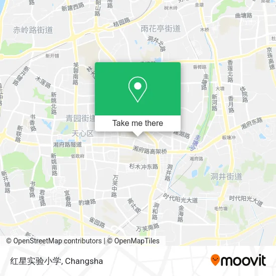 红星实验小学 map