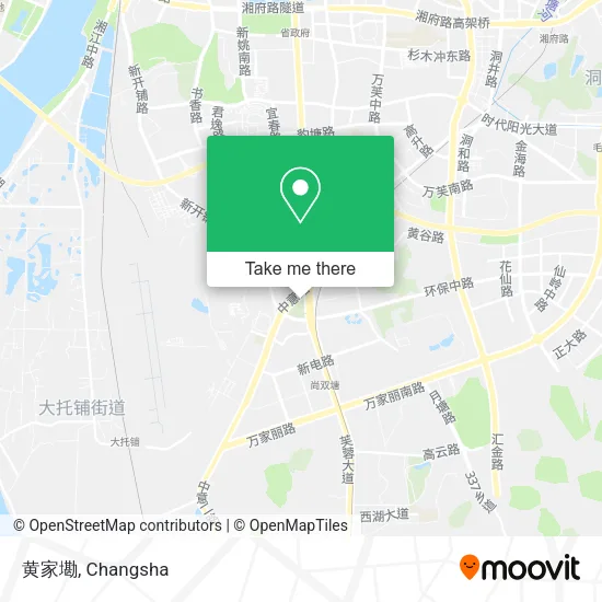 黄家墈 map