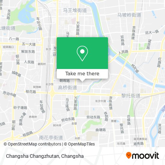 Changsha Changzhutan map