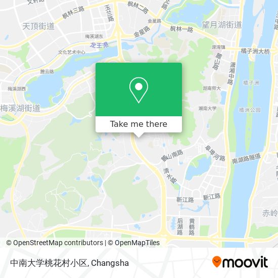 中南大学桃花村小区 map